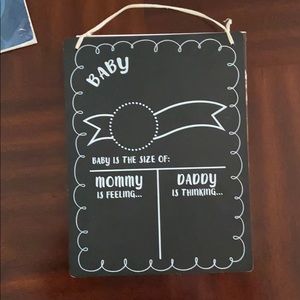 Chalkboard for pregnancy/afterbirth